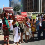 Brasília (DF), 07/08/2025 - Passeata da 4ª Marcha das Mulheres Indígenas. Foto: Antonio Cruz/Agência Brasil