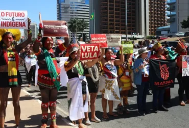 Brasília (DF), 07/08/2025 - Passeata da 4ª Marcha das Mulheres Indígenas. Foto: Antonio Cruz/Agência Brasil