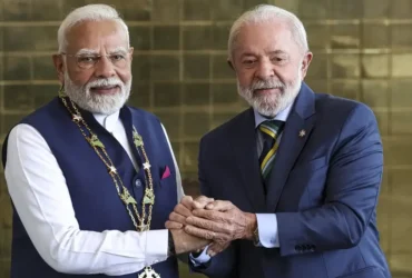 Brasília (DF), 08/07/2025 - O presidente Luiz Inácio Lula da Silva recebe o primeiro-ministro da Índia, Narendra Modi, em cerimônia oficial no Palácio da Alvorada. Foto: Marcelo Camargo/Agência Brasil