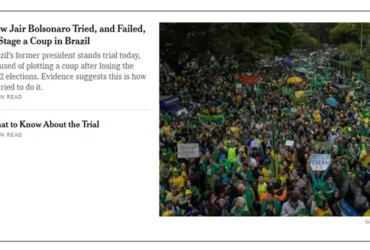 Imprensa destaca ineditismo do julgamento de Bolsonaro no Brasil