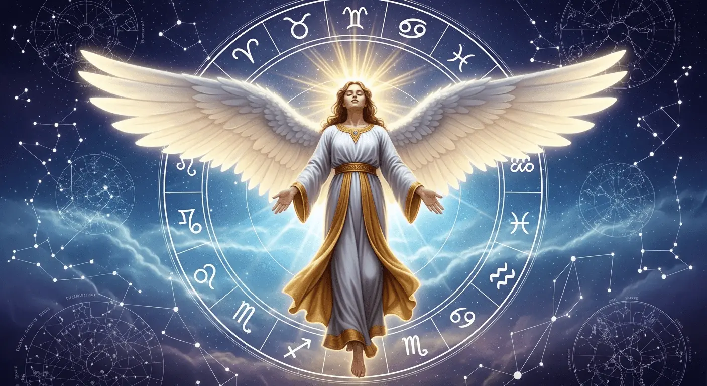 Anjo Paisagem com Horóscopo