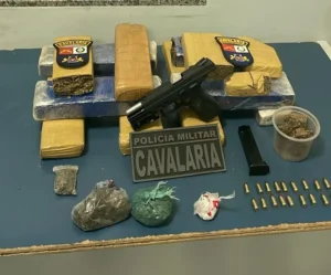 Polícia prende homem em flagrante com maconha e arma em Sinop