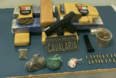 Polícia prende homem em flagrante com maconha e arma em Sinop