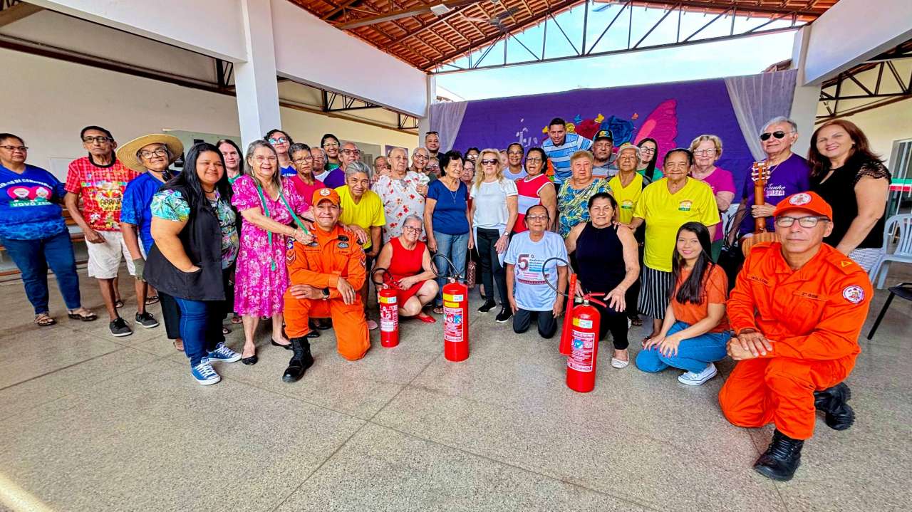 Corpo de Bombeiros de Mato Grosso promove palestra de conscientização ambiental para idosos