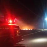 Incêndio em vegetação mobiliza bombeiros em Primavera do Leste
