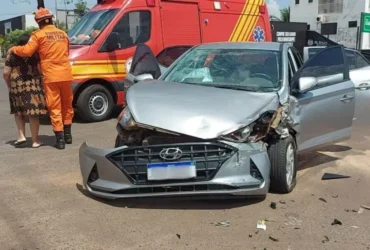 Acidente em Tangará da Serra deixa três feridos e mobiliza bombeiros