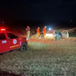 Bombeiros resgatam corpo após acidente na MT-244 em Campo Verde