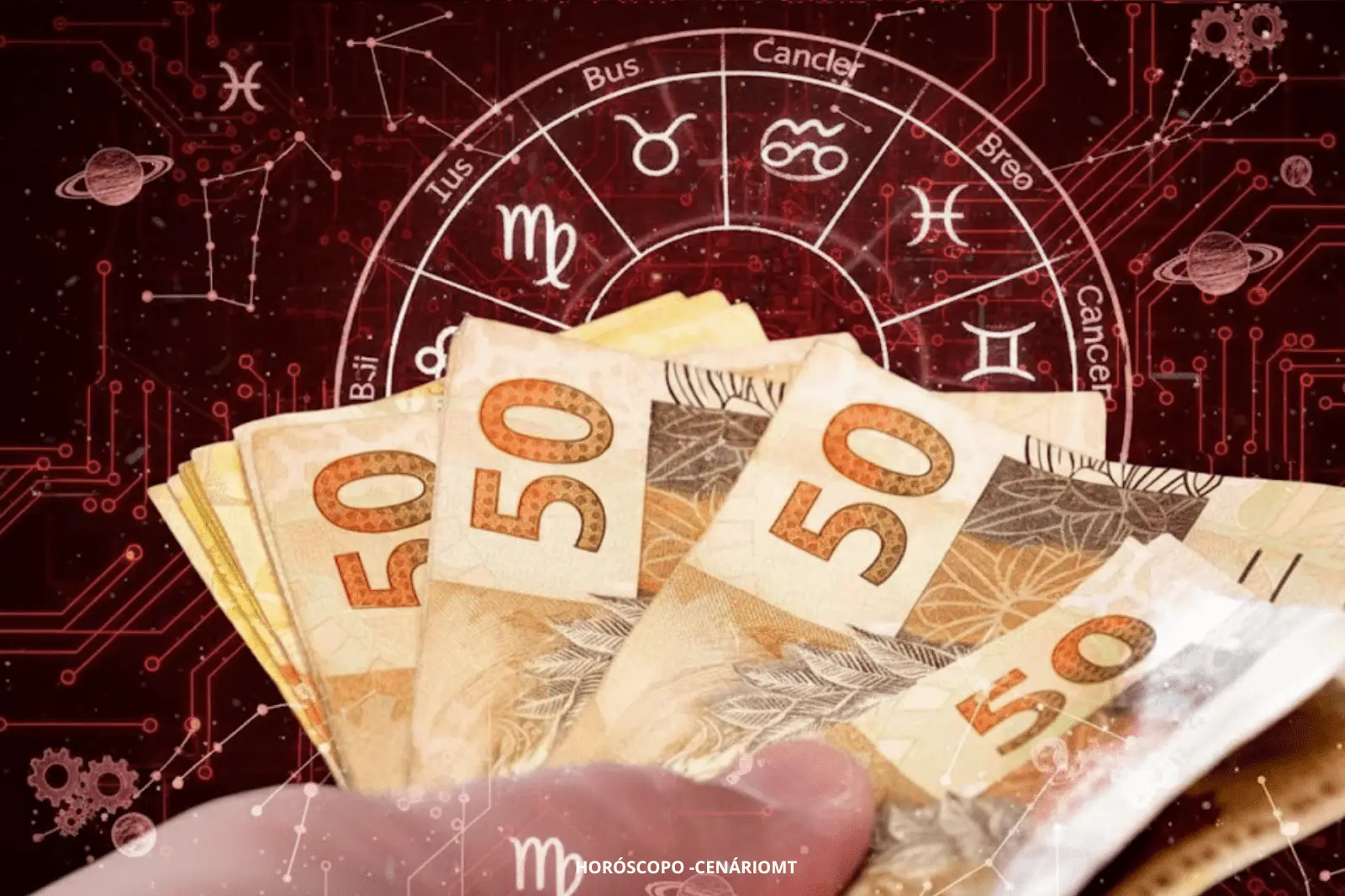 Dinheiro na mao sorte