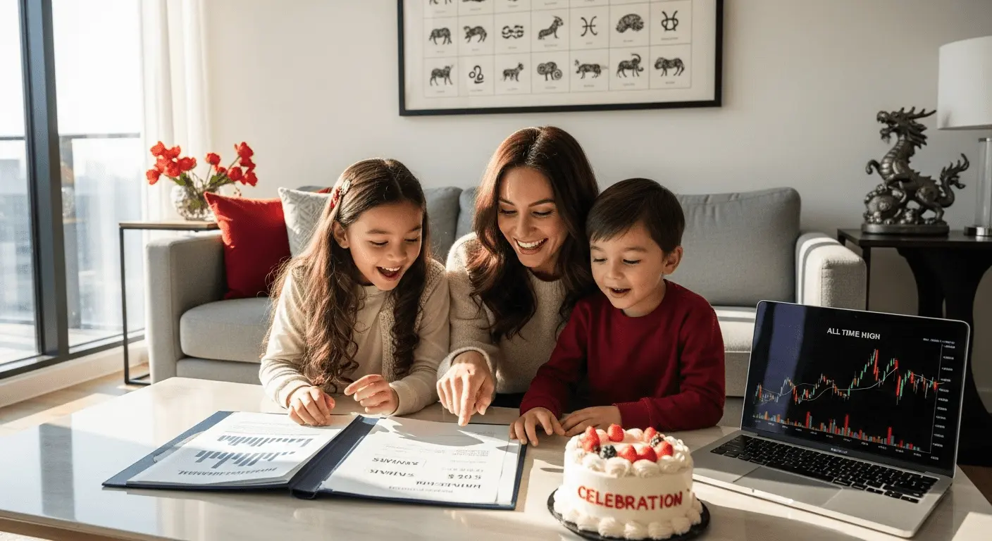 Família Natural com Prosperidade e Horóscopo Chinês