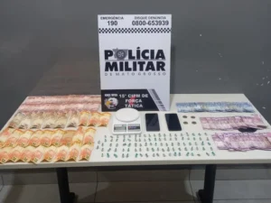 Força Tática apreende 97 porções de drogas em Várzea Grande e prende casal