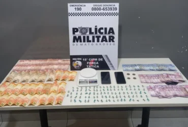 Força Tática apreende 97 porções de drogas em Várzea Grande e prende casal
