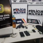 Três suspeitos de tentativa de homicídio são presos em Cáceres com armas e gasolina