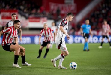 Estudiantes x Flamengo. Imagem: Conmebol