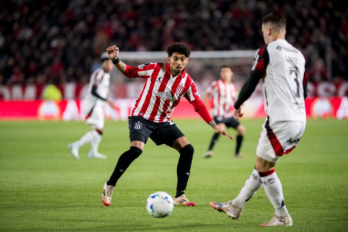 Estudiantes x Flamengo. Imagem: Conmebol