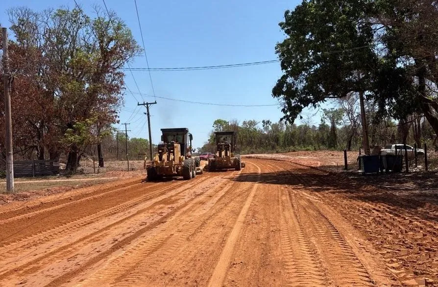 Pavimentação da MT-402 avança entre Ponte de Ferro e Coxipó do Ouro em Mato Grosso