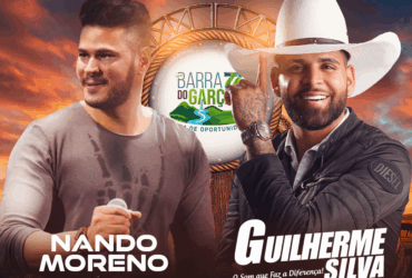 Guilherme Silva canta nas comemoracoes de 77 anos de Barra do Garcas -CenárioMT