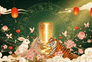 Horóscopo Chinês Reencontros Amorosos Fundo Verde