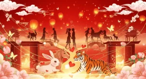 Horóscopo Chinês Reencontros Amorosos Fundo Vermelho