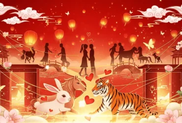 Horóscopo Chinês Reencontros Amorosos Fundo Vermelho