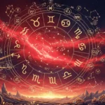 Horóscopo Fundo Vermelho