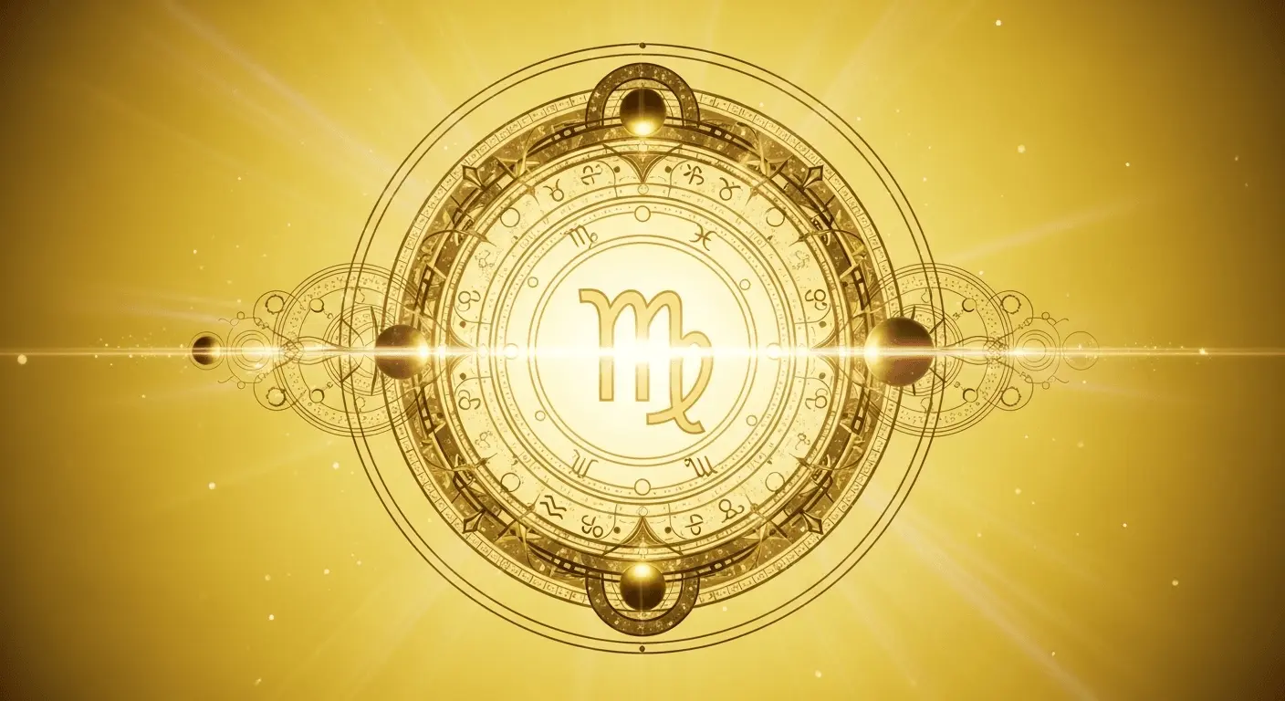 Horóscopo Virgem 3D Amarelo Aprimorado