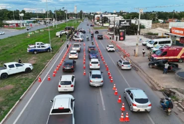 Blitzes educativas de trânsito marcam início da Semana Nacional em Cuiabá e Várzea Grande