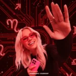 Mulher dando um basta