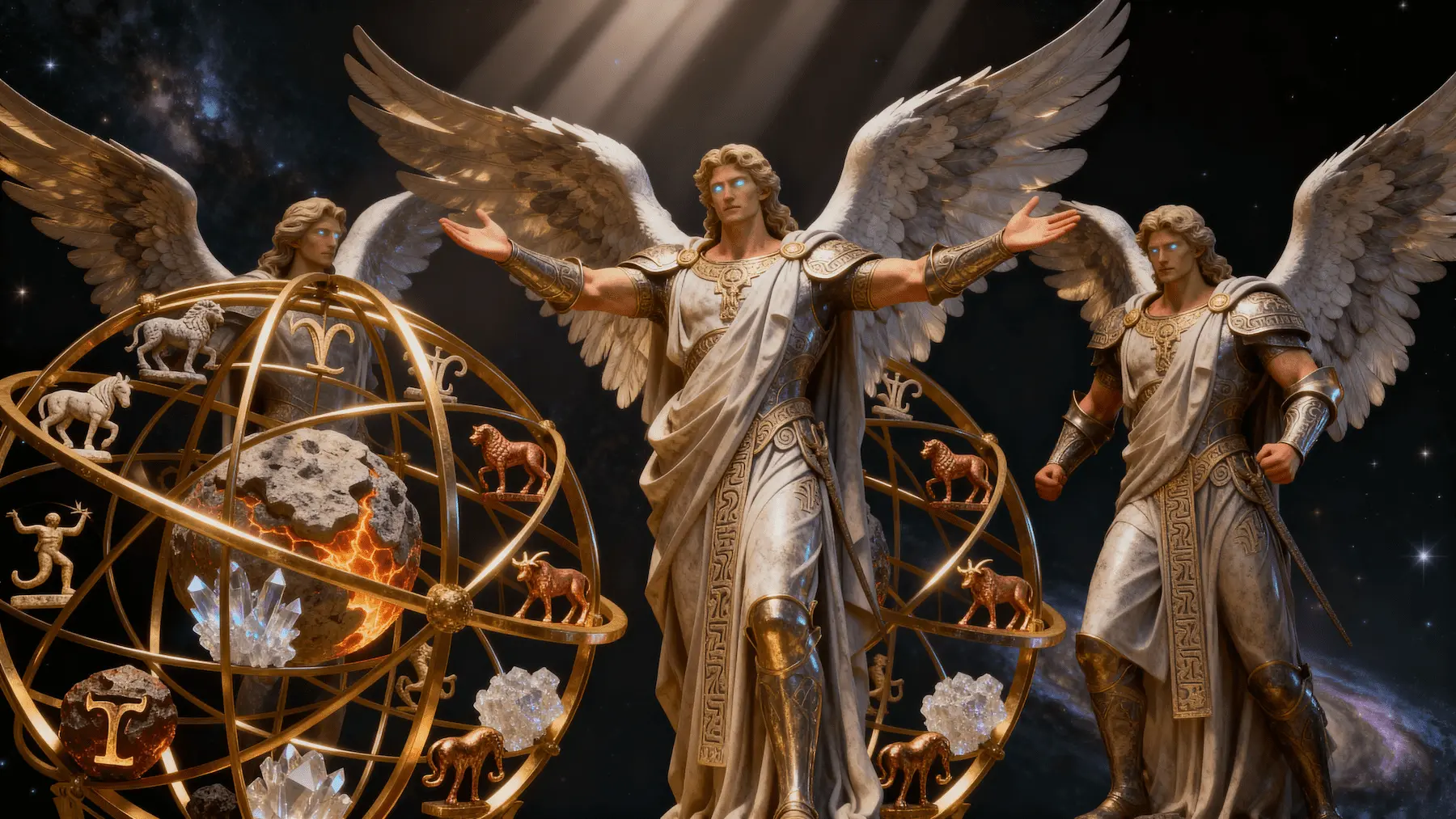 Múltiplos Anjos Guardiões 3D