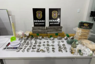 Polícia Civil fecha ponto de drogas em Cuiabá e apreende grande quantidade de entorpecentes