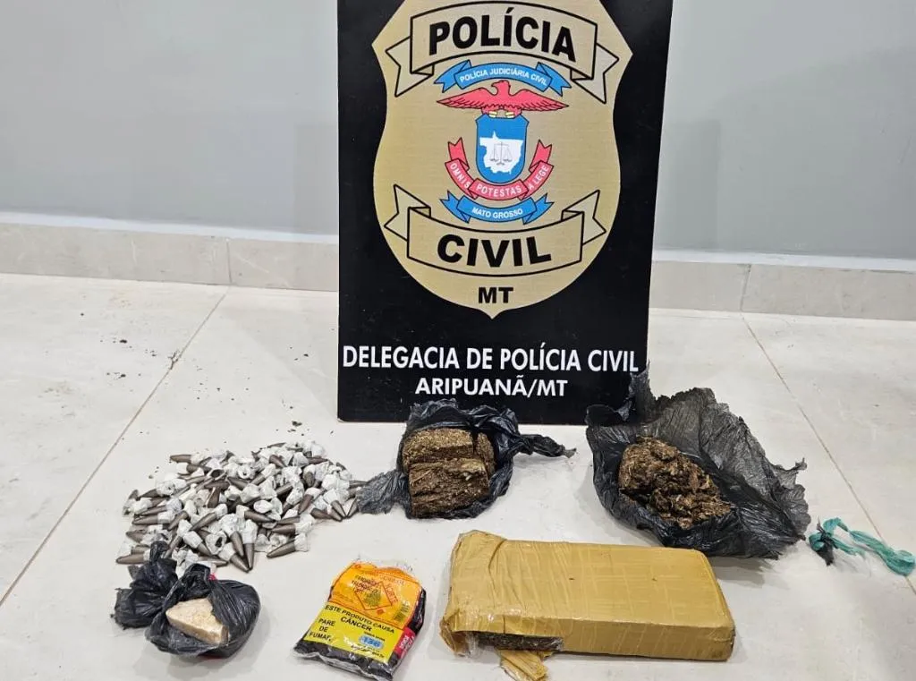 Motociclista é preso com mochila cheia de drogas em Aripuanã