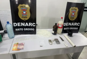 Polícia prende traficante e fecha ponto de drogas em Cuiabá