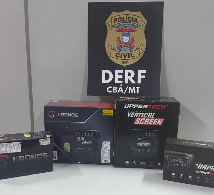 Polícia recupera multimídias furtadas avaliadas em R$ 30 mil em Cuiabá