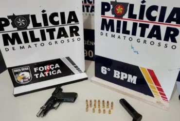 Polícia Militar apreende arma e detém faccionados em Cáceres