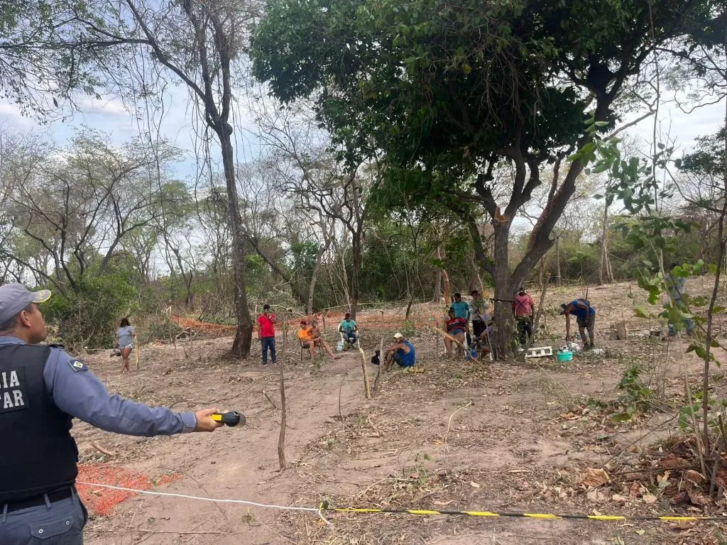 Polícia Militar frustra ocupação ilegal de terra em Cuiabá