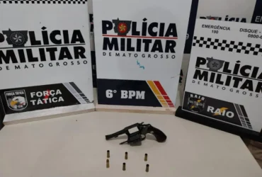 Polícia Militar prende suspeitos de homicídio em Cáceres com revólver e moto