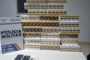 Polícia Militar apreende 480 cigarros contrabandeados em Querência
