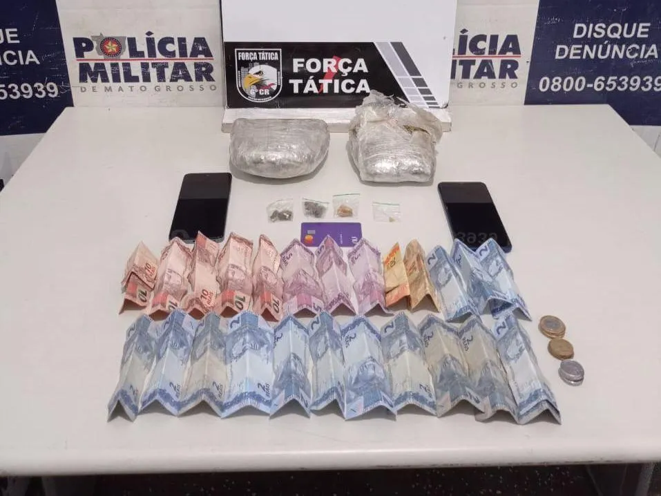 Polícia prende casal por tráfico de drogas em Cáceres