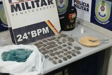 Tráfico resulta em prisão de homem com 51 porções de drogas em Cuiabá