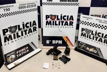 Polícia Militar prende faccionados e apreende arma em Cáceres