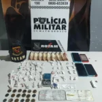 Rotam apreende 55 porções de drogas e prende três suspeitos em Várzea Grande