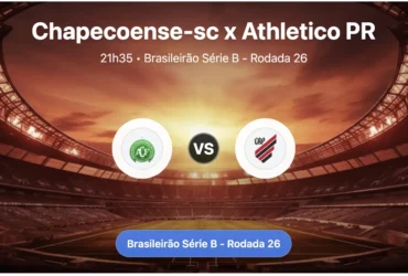 Saiba onde assistir ao jogo entre Chapecoense-sc e Athletico PR