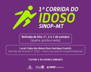 Sinop realiza 1ª Corrida do Idoso para celebrar a longevidade ativa