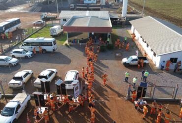 Sorriso vai a campo e aplica 245 doses em colaboradores de construtora -CenárioMT