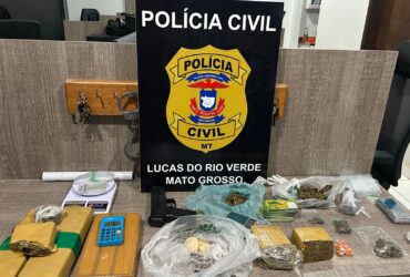 Delegado Artur Almeida afirma que imóvel no bairro Cerrado funcionava como depósito de entorpecentes, monitorado por câmeras de segurança