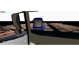 Reconstituição feita pela PRF mostra instantes finais da colisão entre ônibus de viagem e carreta na BR-163; tecnologia ajudou a esclarecer circunstâncias do acidente.