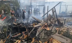 Incêndio atinge mais de 15 casas em Cubatão e deixa moradores desabrigados