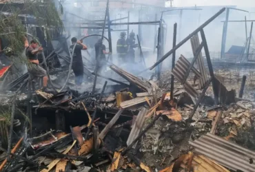 Incêndio atinge mais de 15 casas em Cubatão e deixa moradores desabrigados