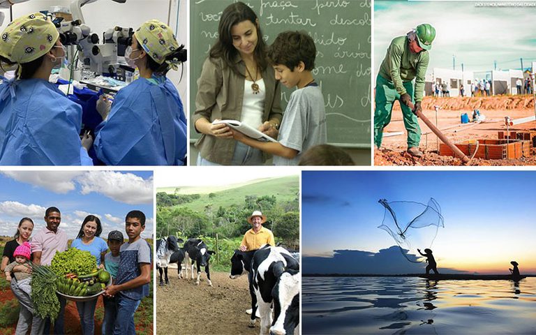 Desemprego no Brasil é o menor em 13 anos; ocupação e renda têm novo recorde em agosto - Arte EBC