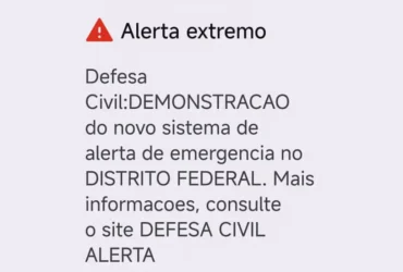 Defesa Civil realiza teste de alerta de desastre em celulares no Centro-Oeste