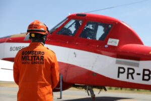 Incêndio na Serra do Roncador mobiliza bombeiros em Mato Grosso